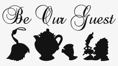 Our Guest Sign Beauty And The Beast, HD Png Download, Free Download