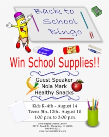 Back2schoolbingo - Cartoon, HD Png Download, Free Download