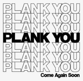 Plank You - Thank You Bag, HD Png Download, Free Download