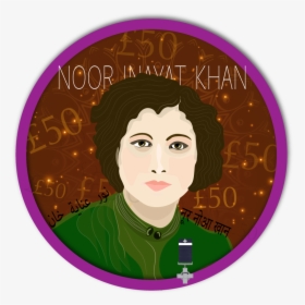 Noor Inayat Khan Was A British Heroine Of World Ww2 - Circle, HD Png Download, Free Download