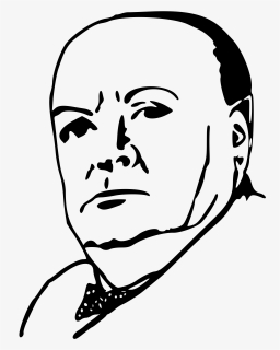 Transparent Winston Churchill Clipart - Winston Churchill How To Draw, HD Png Download, Free Download