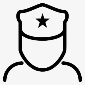 Police Man Comments - Police Outline Icon Png, Transparent Png, Free Download