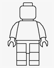 Blank Lego Man Outline, HD Png Download - kindpng