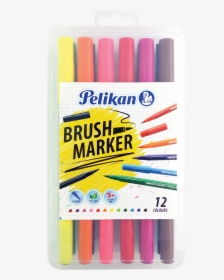 Brush Marker 12 Colours - Pelikan Brush Marker, HD Png Download, Free Download