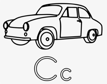 Car Clipart Alphabet - Car Clipart Black And White, HD Png Download, Free Download