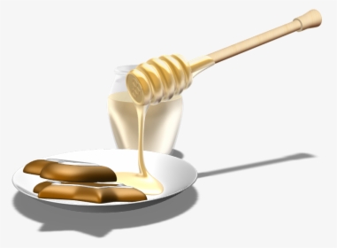 Wooden Honey Spoon - Honey, HD Png Download, Free Download