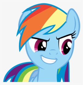 Rainbow Dash Awesome Face By Angel The Bunny - My Little Pony Rainbow Dash Face, HD Png Download, Free Download