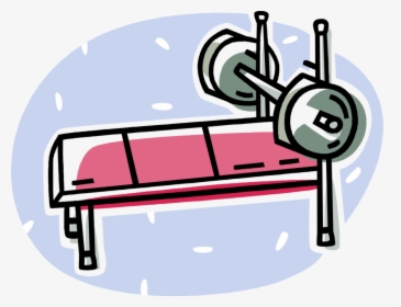 Vector Illustration Of Bench Press Used In Weight Training,, HD Png Download, Free Download