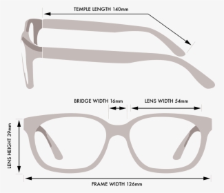 Temple Size Sunglasses, HD Png Download - kindpng