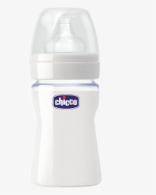 Wellbeing Glass Bottle - Chicco Glass Feeding Bottle, HD Png Download, Free Download