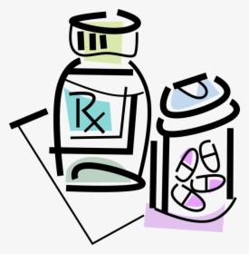 Vector Illustration Of Prescription Medication Medicine - Prescription Clipart, HD Png Download, Free Download