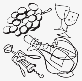 Clip Art Black And White Of Grape, HD Png Download, Free Download