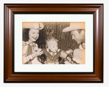 Framed Picture Of Dale, Robin And Roy Rogers - Picture Frame, HD Png Download, Free Download