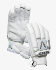 Bas Vampire Pro White Silver Cricket Batting Gloves - Bas Cricket Batting Gloves, HD Png Download, Free Download