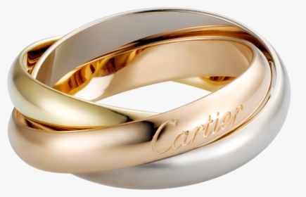Cartier Classic Trinity Gold Ring For Men, White Gold, - Men Gold Ring Design, HD Png Download, Free Download