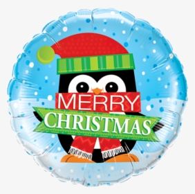 Merry Christmas Penguin Foil Balloon - Balloon, HD Png Download, Free Download