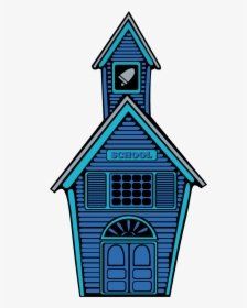 Old Wooden House - Line Art School House, HD Png Download, Free Download