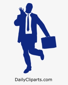 Happy Business Man - Silhouette, HD Png Download, Free Download