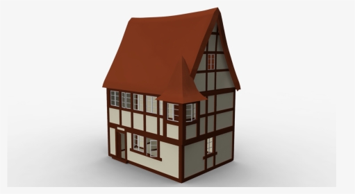 Added In More Wooden Beams, Windows, And Broke Up Some - Roof, HD Png Download, Free Download
