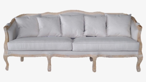 Caroline Sofa, Neutral Sofa, Sofa With Wooden Legs - Sofa With Wooden Legs, HD Png Download, Free Download