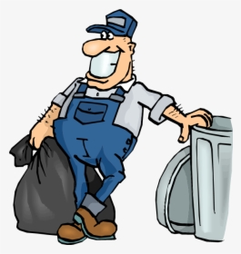 Trash Pick Up - Garbage Man Clip Art, HD Png Download, Free Download
