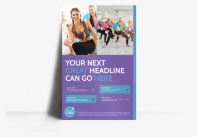 Aerobics Class Poster Template Preview - Advertisement For Aerobic Class Headline, HD Png Download, Free Download