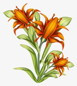 Flowers - Arts Drawing Painting Flowers, HD Png Download, Free Download