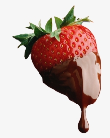 Red Dipped Strawberry - Transparent Chocolate Covered Strawberries Png, Png Download, Free Download