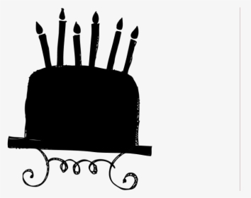 Happy Birthday Fancy Cake Hd Png Download - Fancy Cake Silhouette, Transparent Png, Free Download