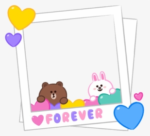 Transparent Cute Frame Clipart - Cony And Brown Love, HD Png Download, Free Download