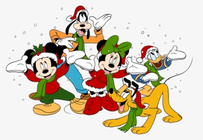 Mickey Christmas Png - Christmas Minnie And Mickey, Transparent Png, Free Download