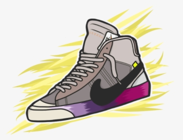 Blazer Serena Vector Concept Branding Graphic Design - Off White Shoes Vector Art, HD Png Download, Free Download