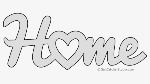 Home Word With Heart , Png Download - Word Home With Heart, Transparent Png, Free Download