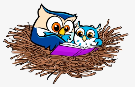 Nest Clipart Nest Outline - Owl In Nest Clip Art, HD Png Download, Free Download