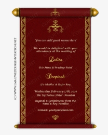 Thumb Image - Wedding E Invitation Card Template, HD Png Download, Free Download