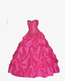 Dress Png - Dress Pink - Pink Ball Gown Barbie Dress, Transparent Png, Free Download
