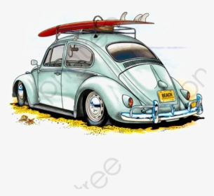 Vintage Cars Png Category - Cartoon Vw Beetle, Transparent Png, Free Download