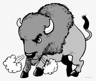 Clip Art Buffalo Skull Clip Art - Bison Cartoon Png, Transparent Png, Free Download