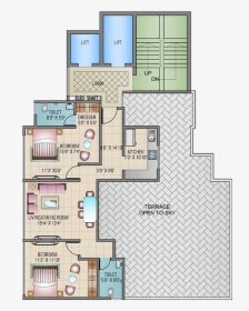 Images For Cluster Plan Of Damji Shamji Mahavir Orion - Floor Plan, HD Png Download, Free Download