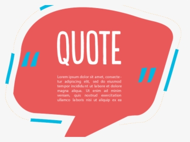 Quotation Clipart Text Box - Coquelicot, HD Png Download, Free Download