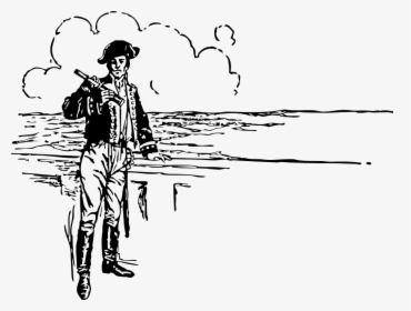 Captain And Spyglass - Captain Cook Clip Art, HD Png Download, Free Download