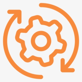 Process Icon Png Orange, Transparent Png, Free Download