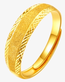 Cemni Millennium Jewelry Gold Ring Matte Gold Opening - Bangle, HD Png Download, Free Download