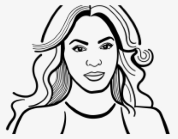 Beyonce Clipart - Line Art, HD Png Download, Free Download