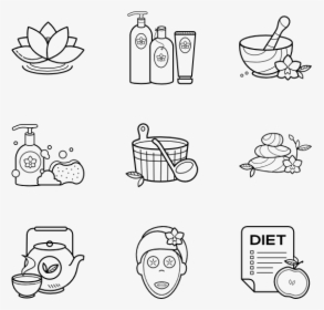 Essential Set - Hand Drawn Spa Icon, HD Png Download, Free Download