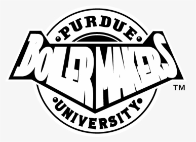 Purdue University Boilermakers Logo Black And White - Purdue Boilermakers, HD Png Download, Free Download