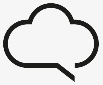 Cloud Talk Icon - Line Art, HD Png Download, Free Download