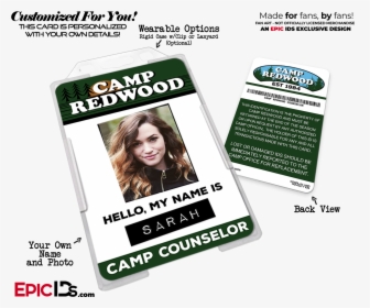 Camp Redwood "american Horror Story - Camp Crystal Lake Counselor Badge, HD Png Download, Free Download