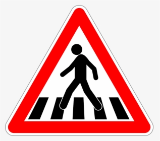 Pedestrian Crossing Sign Png, Transparent Png, Free Download