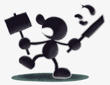 Mr Game And Watch Super Smash Bros, HD Png Download, Free Download